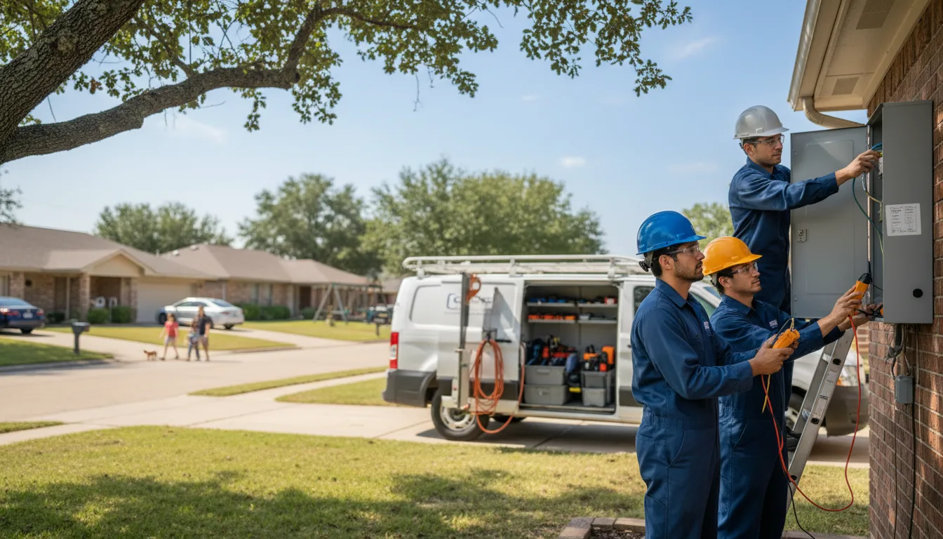 Certified electrician providing emergency electrical services in Van Horne, IA